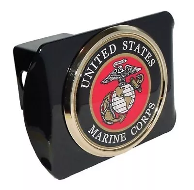 United States US Marine Corps USMC Black With Gold Plated USMC Seal Emblem  M... • $51.09