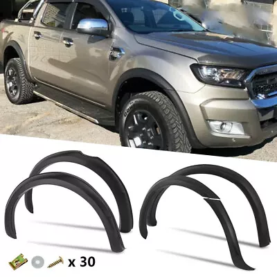 Fender Flares Kit Fit For Ford Ranger PX2 2015-2018 Matt Black Wheel Arch Guard • $199.08