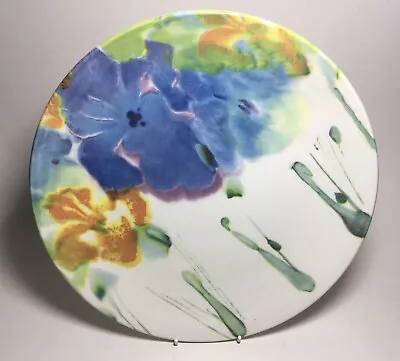 POOLE POTTERY IRIS LARGE  29cms. PLATE  JANICE TCHALENKO DESIGN • £22