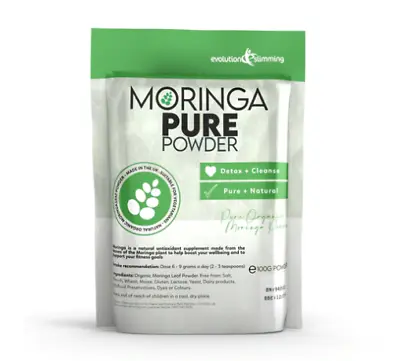 £9.99 • Buy Moringa Pure 100% Pure Organic Powder Health Fitness 100g Tub Evolution Slimming