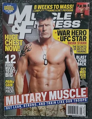 Muscle & Fitness Magazine September 2013 Military Muscle Brian Stann UFC • $10