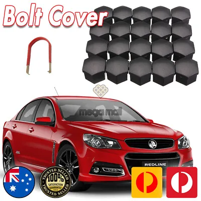 Black Wheel Nut Caps Covers For Holden VE To VF WM Commodore • $39.95