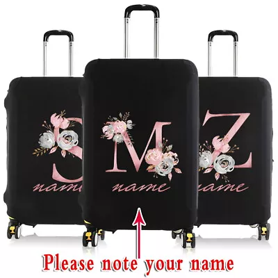 Personalised Custom Name Suitcase Cover Trolley Cover Luggage Protective Cover • £8.99