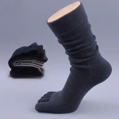 £4.31 • Buy Men's Socks Cotton Sports Breathable Five Finger Socks Toe Socks Casual Wear