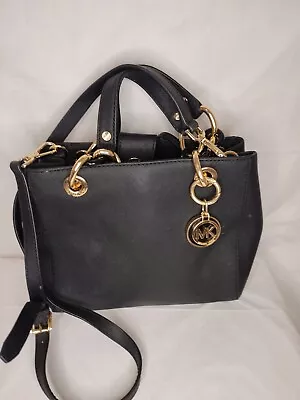 Michael Kors Blk Leather Small Cynthia Tote • $88