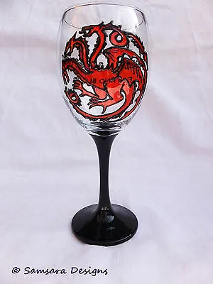 £10.50 • Buy House Targaryen Dragon Wine Gin Beer Glass Gift Game Thrones Daenerys Khaleesi