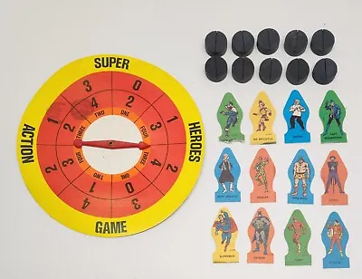 Rare Vtg 1976 Super Heroes Game Superman Batman Flash Shazam Joker Game Pieces • $24