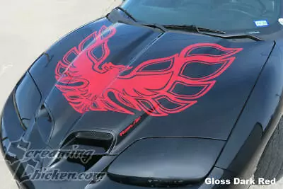 1998-2002 Trans Am WS6 70's Style Phoenix Hood Bird Decal SATIN DARK SILVER • $189.95