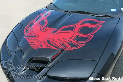 1998-2002 Trans Am WS6 70's Style Phoenix Hood Bird Vinyl Decal SILVER METALLIC • $189.95