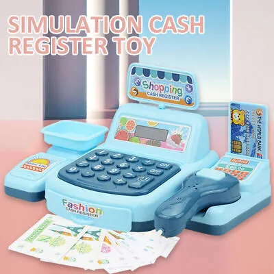 Cash Register Toy Kids Simulation Sounds Pretend Play Shop Till Cash Scanners • £7.79