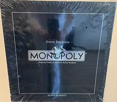 *NEW* Rare Monopoly Onyx Game Collectible Wooden Black & Silver Limited Edition • $109.99