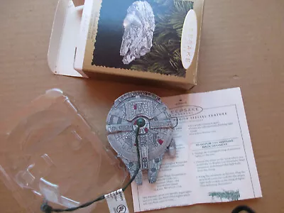 1996 Hallmark Keepsake Millennium Falcon Star Wars Light Magic Gray • $2