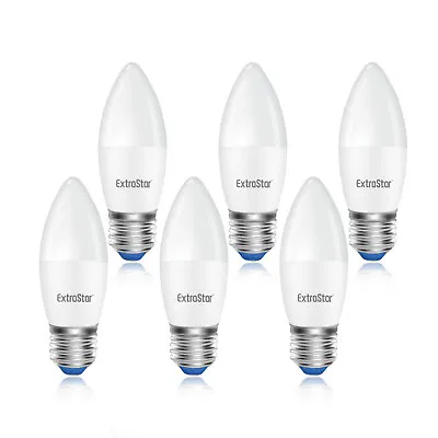 5W 6W 7W LED Candle Bulb E27 Energy Saving Warm White Daylight Screw Light Bulbs • £8.99