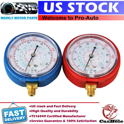 2x Replacement Manifold Gauges High And Low Side Red And Blue • $17.59