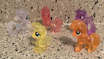 LOT OF 5 Hasbro My Little Pony Clear Pony Applejack 1.5  TWILIGHT SPARKLE  • $9.99