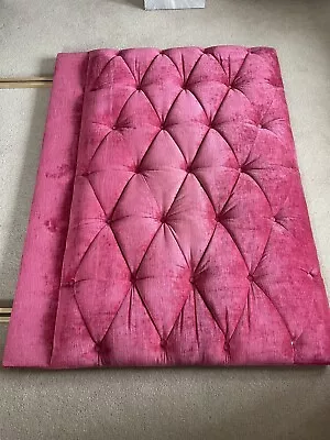 Laura Ashley Stanton Double Bed Headboard In Villandry Cerise • £65