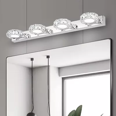 Modern 4 Heads Bathroom Vanity LED Crystal Mirror Light Front Wall Lamp Fixture • $43