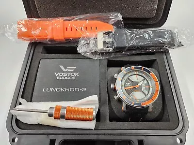 Vostok-Europe Lunokhod 2 TM3603/6205207 Quartz Diver Watch Tritium Tubes W/ Case • $990