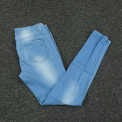 VIP Jeans Womens Size 3/4 Blue Skinny Regular Fit Denim Casual Light Wash Ladies • $15.29