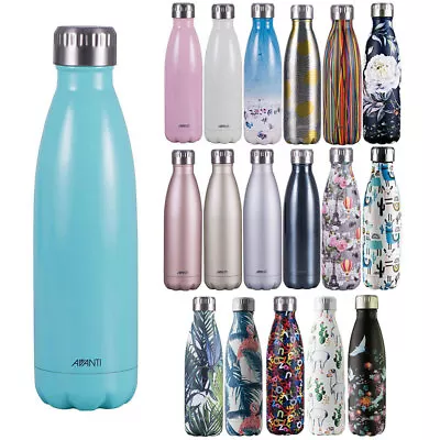$25 • Buy Avanti Fluid 500ml Water Vacuum Thermo Bottle/Stainless Steel/Cold/Hot/Drink