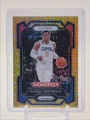 Russell Westbrook 2023-24 Prizm Monopoly Gold Millionaire Shimmer /500 Q1827 • $2.10