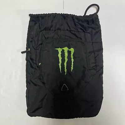 Monster Energy Drink Cinch Drawstring Backpack Bag Carry-on Athletic Gym Bag • $17.99