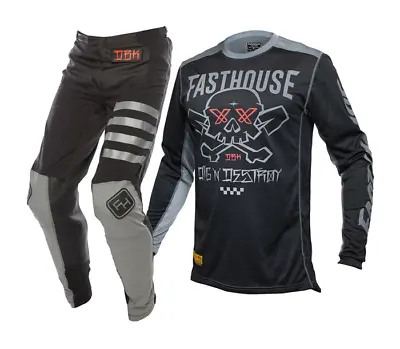 $152 • Buy Fasthouse Raven Twitch Motocross Gear Set Jersey/Pants Combo MX ATV Racing Set