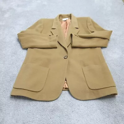 £4.02 • Buy Lands End Merchants Womens Blazer Coat Single Breast Long Sleeves Brown Size 12T
