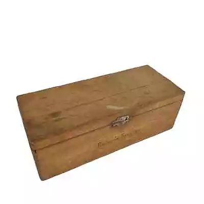 Vintage J.W. Roberts Sports Tampa FL Wooden Cigar Box Havana Wrapped & Filled • $22