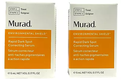 2 Murad Environmental Shield Rapid Dark Spot Correcting Serum 0.17 Fl Oz Mini • $17.99