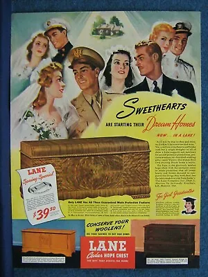 $8.95 • Buy 1943 Lane Cedar Hope Chest Ad  Model No. 48-2073, 48-2011 & 48-1964 WW2 Soldiers