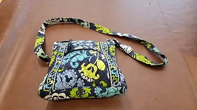 Vera Bradley LRG Hipster Crossbody Disney Where’s Mickey? Print BLUE FLORAL EUC • $12.95