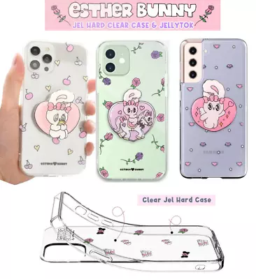 ESTHER BUNNY Apple IPhone Case Galaxy Phone Case Hard Clear + Phone Holder • $28.99