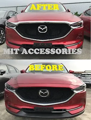 MAZDA CX-5 2017-22 2nd Gen Engine Hood Front Grill Garnish ABS Chrome Cover Trim • $89.44