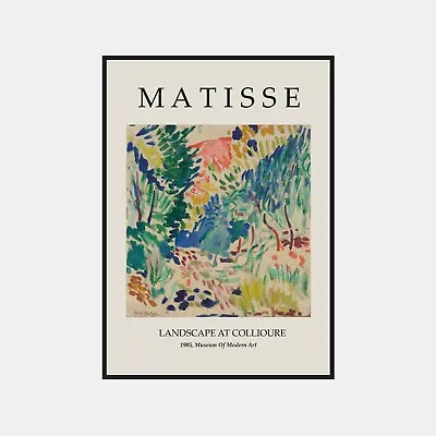 Henri Matisse Landscape At Collioure Exhibition Vintage Wall Art Poster Print • $74.50