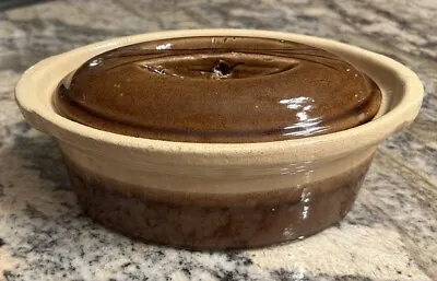 LA BOURGUIGNONNE France Terrine Dutch Oven Oval Stoneware With Lid  • $20