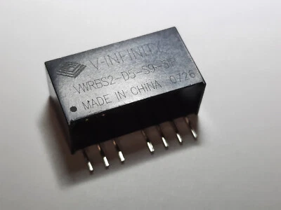 $9.32 • Buy 1pc CUI Inc. V-infinity VWRBS2-D5-S9-SIP DC 4.5V-9V Input  9V Iso DC Out