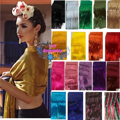 Mexican Shawl Wrap Scarf Table Runner Reboso Chal  Variaty Color • $29.99