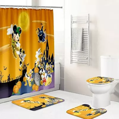 Mickey Mouse Ver04 Bathroom Sets Shower Curtain Sets For Bathroom Decor • $24.99