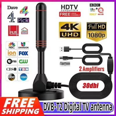 Digital Freeview Antenna Truck Boat Campervan Gain 22dBi DVB-T TV Aerial Car UK • £12.89