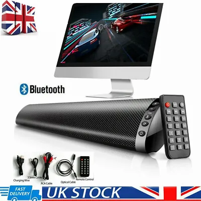 Wireless Bluetooth Speaker Surround Sound Bar USB TV Home Theater Soundbar UK • £30.99