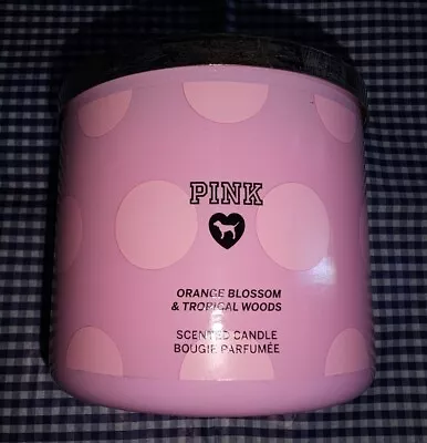 Victoria's Secret PINK 3-Wick Scented Candle ORANGE BLOSSOM & TROPICAL WOODS • $25
