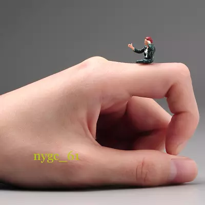 1/64 Sitting Girl Male Scene Props Miniatures Figures For Cars Vehicle Model Toy • $9.19