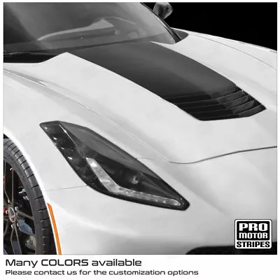 Chevrolet Corvette C7 Base 2014-2019 Hood Accent Decal Stripes (Choose Color) • $29.40