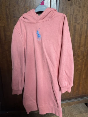 £14 • Buy Polo Ralph Lauren Girls Hoodie-dress - M (8-10 Years)