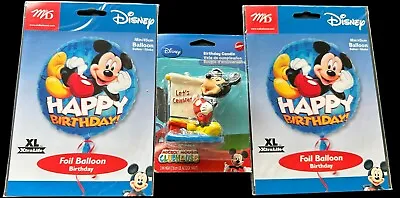 Mickey Mouse Clubhouse Happy Birthday 3  Candle Wilton Cake Topper 2 18” Balloon • $19.99