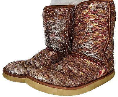 UGG Australia Bling Reversible Sequin Limited Edition BootAutumn Sunburst Women • $40