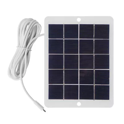 3W 5V Portable Micro USB Solar Panel Chargers Phone Light Power Supply Accessory • £8.40