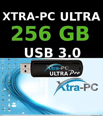 XTRA-PC ULTRA PRO 256 GB USB Antivirus Protection Built In For Any PC Or Mac. • $170