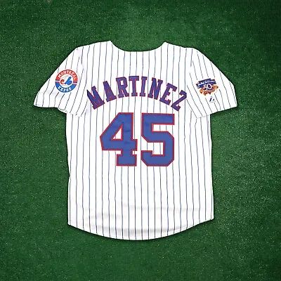 Pedro Martinez 1997 Montreal Expos Jackie 50th Anniv. Men's Home White Jersey • $129.99